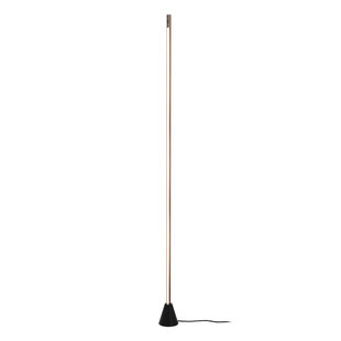 Lucide EQUINOX - Lámpara de pie - LED Regulable - CCT - 1x26W 2700K/4000K - Sensor de movimiento - Café - Vibes