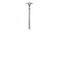 Vejers borne de jardin, acier galvanisé et verre, douille E27, IP54, hauteur réglable 130-200 cm, diamètre 39 cm