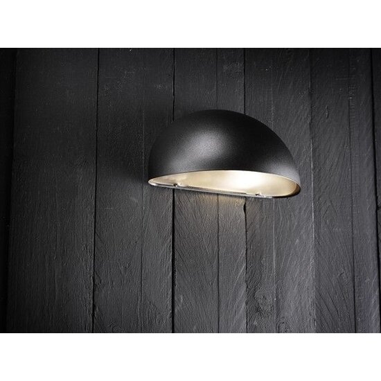 Scorpius Außenwandleuchte, weiß, Metall-Polycarbonat, E27-Fassung, IP23 spritzwassergeschützt, 200 x 100 mm