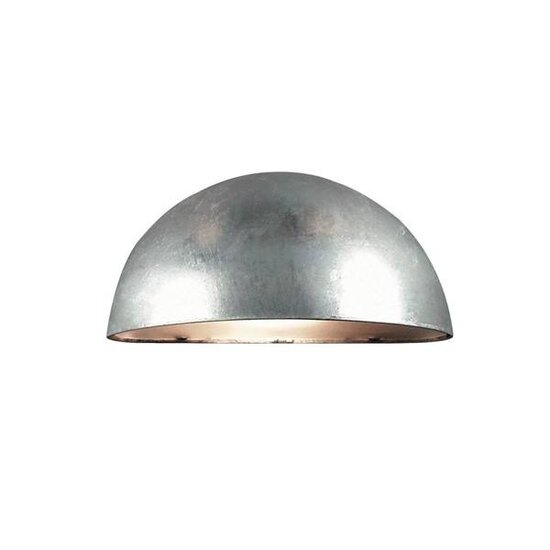 Scorpius wandlamp buiten, wit metaal-polycarbonaat, E27 fitting, IP23 spatwaterdicht, 200 x 100 mm