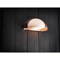 Scorpius wandlamp buiten, wit metaal-polycarbonaat, E27 fitting, IP23 spatwaterdicht, 200 x 100 mm