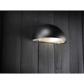 Scorpius wandlamp buiten, wit metaal-polycarbonaat, E27 fitting, IP23 spatwaterdicht, 200 x 100 mm