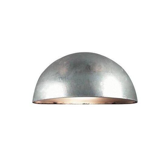 Scorpius wandlamp buiten, wit metaal-polycarbonaat, E27 fitting, IP23 spatwaterdicht, 200 x 100 mm