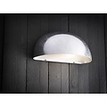 Scorpius Maxi applique murale extérieure, blanche, abat-jour boule 270x140 mm, culot E27, IP23 protégée contre les projections, métal-polycarbonate