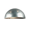 Scorpius Maxi applique murale extérieure, blanche, abat-jour boule 270x140 mm, culot E27, IP23 protégée contre les projections, métal-polycarbonate