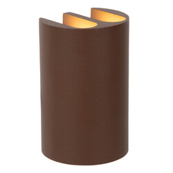 Lucide YORK - Wall Spot / Wall Lamp Indoor/Outdoor - LED - 4x1.2W 2700K - IP54 - Rust Brown - Essential