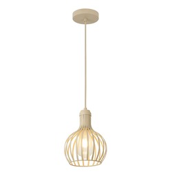 RAGA pendant light beige Ø16 cm, E27 fitting, bulb excl.