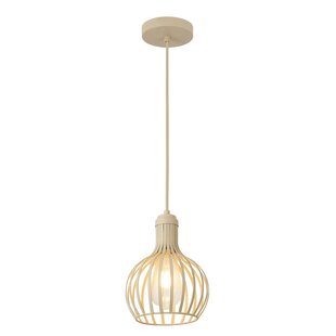 RAGA hanglamp beige Ø16 cm, fitting E27, excl. lichtbron