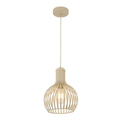 RAGA Pendelleuchte beige Ø23,5cm E27-Fassung