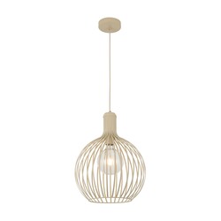 RAGA Pendelleuchte beige Ø35 cm E27-Fassung