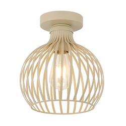 RAGA plafondlamp beige met E27-fitting, 1 lichtpunt