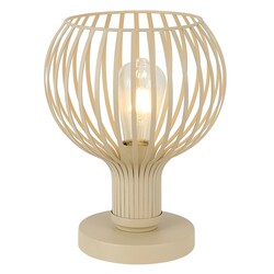 RAGA Tischlampe beige, E27-Fassung, 1 Leuchtpunkt