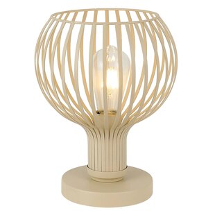 RAGA Tischlampe beige, E27-Fassung, 1 Leuchtpunkt
