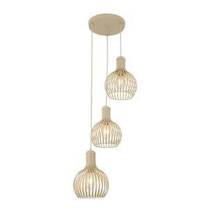 RAGA hanglamp met 3x E27 fitting, beige