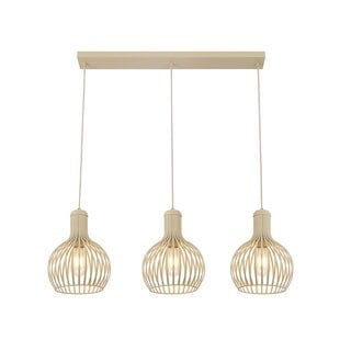 RAGA pendant lamp with 3x E27 socket, beige, Deco line