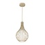 Fantasia GITA pendant light in beige with one GU10 fitting - bulb not included - from the Deco collection