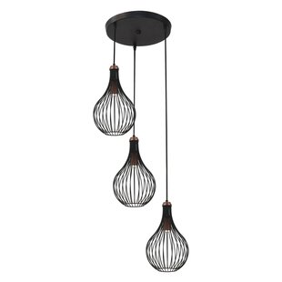 Gita Pendelleuchte mit 3 Lichtpunkten, bronze