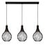 Fantasia Suspension GITA de Fantasia avec 3 points lumineux et finition bronze, collection Deco. Source lumineuse non incluse.