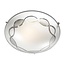 Fantasia Fantasia SIRI ceiling lamp E27 2x60W Chroom + Wit glas - Elegante Deckenleuchte für jeden Raum