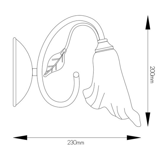 Fantasia NANA wall light with G9 socket, 2.5W dimmable LED light source included, suitable for indoor wall lighting