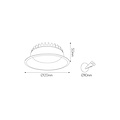 Fantasia Fantasia MICRA inbouwspot 10W LED - Dimbare inbouwspot met 800 lumen