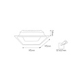 Fantasia Fantasia MICRA SQ recessed spotlight - Dimmable LED spotlight with high light output