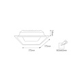 Fantasia Fantasia MICRA SQ recessed spot - Dimmable LED recessed light with high brightness