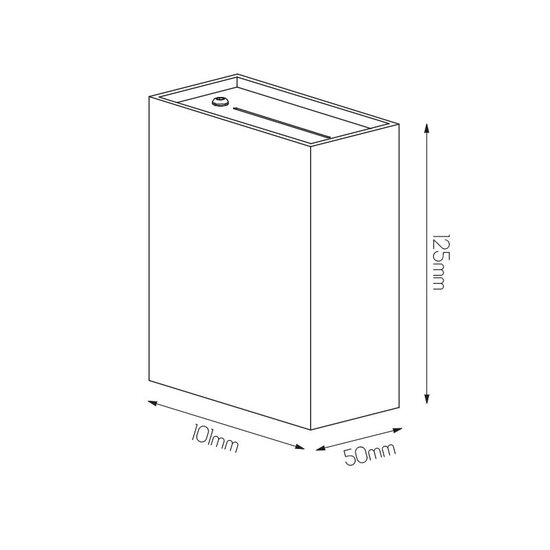 Fantasia Fantasia HYPNOSE luz de pared up-down LED 2x2,5W blanco arena - Diseño elegante de luz up-down