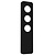 Fantasia Nysit Cover ceiling lamp with 3 light points, black steel