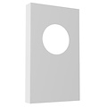 Fantasia Nysit Cover lamp shade in white steel with a sharp corner design, for a 1-light fixture, bulb not included