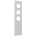Fantasia Nysit Cover lamp shade in steel, white with angular design, for 3-light fixture, Premium collection, bulb not included