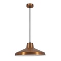 Fantasia Kanga pendant light with a diameter of 40 cm and a height of 141 cm, E27 fitting, in copper and white.