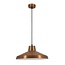 Fantasia Kanga pendant light with a diameter of 40 cm and a height of 141 cm, E27 fitting, in copper and white.