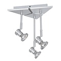 Fantasia Fantasia X-BASE+NUBIS PLAF 3XGU10 5W LED AN.ALU - Energy Efficient Ceiling Light