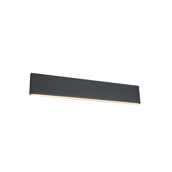 Trio Lighting Grande lampe murale plate grise LED 9W 3000K - Parfaite pour une ambiance chaleureuse