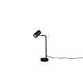 Trio Lighting Lampe de table/bureau rétro noir mat 1xGU10 - Idéale pour tout espace de travail