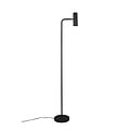 Trio Lighting Mat zwart retro vloerlamp 1xGU10 - Perfect voor een moderne sfeer