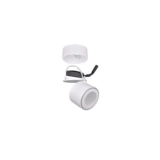 Trio Lighting Recessed/surfaced matt white ceiling spot 1x5W 3000K - Ideal for modern interiors