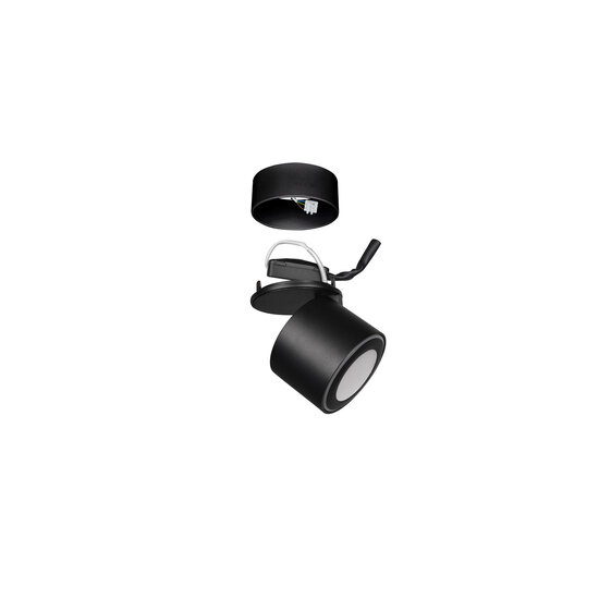 Trio Lighting Recessed/surfaced black matte ceiling spot 1x5W 3000K - Ideal lighting solution for any space