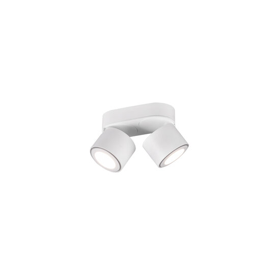 Trio Lighting Duo spot encastré ou en saillie blanc mat 2x5W 3000K - Solution d'éclairage idéale pour chaque pièce