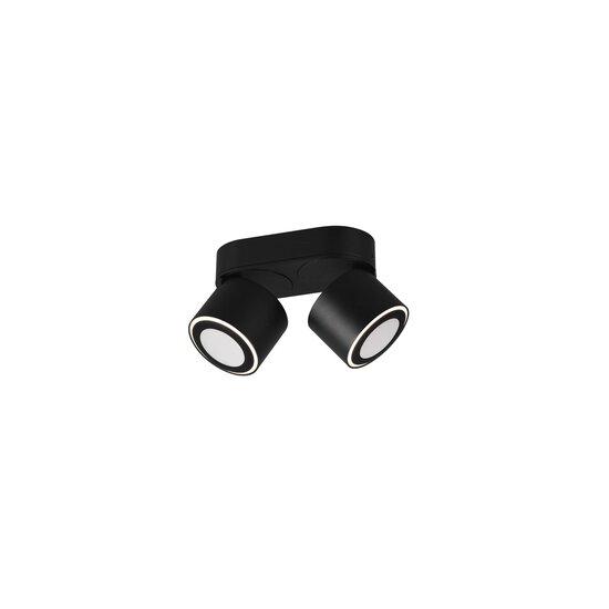Trio Lighting Duo recessed or surface mounted ceiling spot 2x5W 3000K matt black - Ideal lighting solution for any space