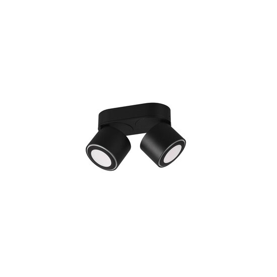 Trio Lighting Duo recessed or surface mounted ceiling spot 2x5W 3000K matt black - Ideal lighting solution for any space