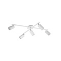 Trio Lighting Lámpara de techo asimétrica rotativa 5xGU10 blanca - Ilumina tu espacio con estilo