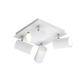 Trio Lighting Spots de plafond blancs 4xGU10 - Éclairage idéal pour chaque espace