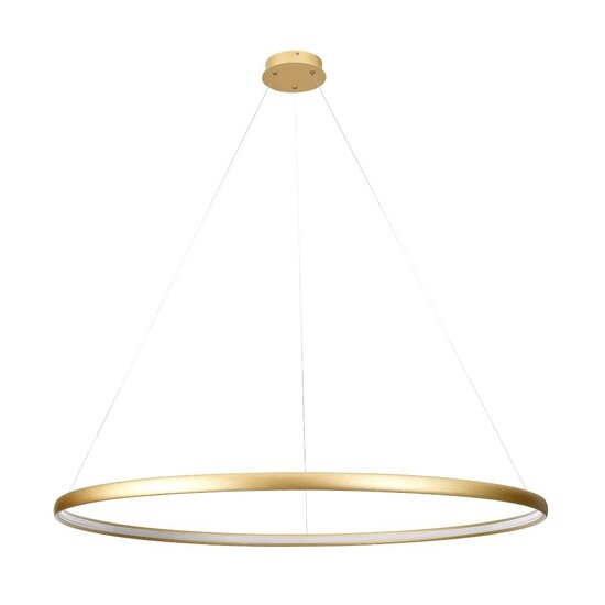 Zumaline Cirkel lamp goud rond 38 W LED 120 cm 4000K - Creëer een moderne sfeer in uw interieur