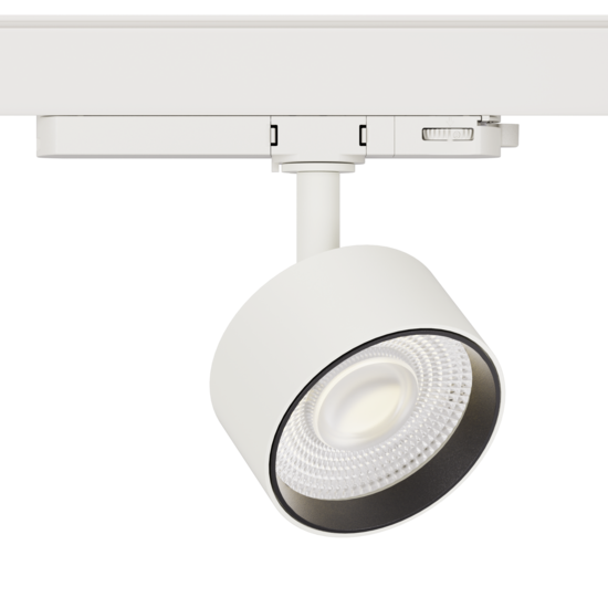 Hyrwell Fixo cilinderspot 20W voor rail dia 90 mm hoogte 47 mm ultraplat - Perfecte verlichting voor elke ruimte