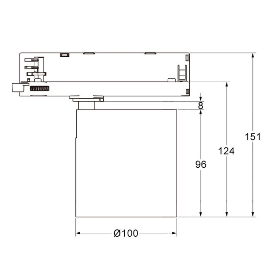 Hyrwell Shopy iluminación de riel para carne roja 36 Watt 1900 Kelvin - Ideal para resaltar carne roja fresca