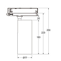 Hyrwell ECONOMY 30W 3000lm tubo iluminación de riel económica alta lumen - Ideal para soluciones de iluminación profesional