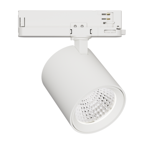 Hyrwell Iluminación cilíndrica ECONOMY para tiendas 32W en riel 3100 lm - Solución de iluminación ideal para su tienda