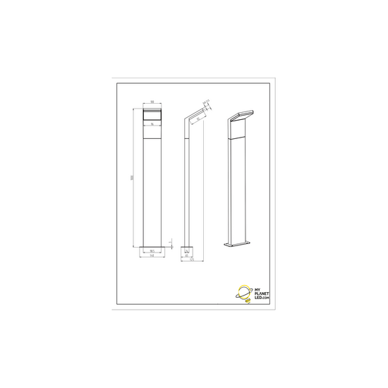 Trio Lighting Lámpara de pie exterior moderna LED 1x8W 3000K antracita - Ideal para crear un ambiente acogedor al aire libre